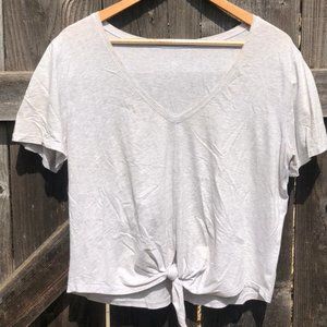 lululemon v-neck t-shirt front tie